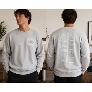 Forbes Under 30 Sweatshirt Mens XL Gray Crewneck Graphic Pullover Cotton